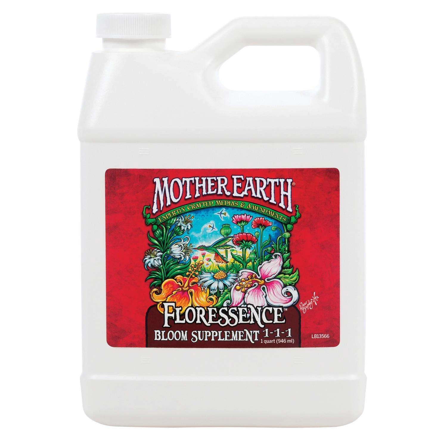 Mother Earth Liquid Floressence Bloom Plant Supplement 1 Qt 3 Mother Earth Liquid Floressence Bloom Plant Supplement 1 Qt