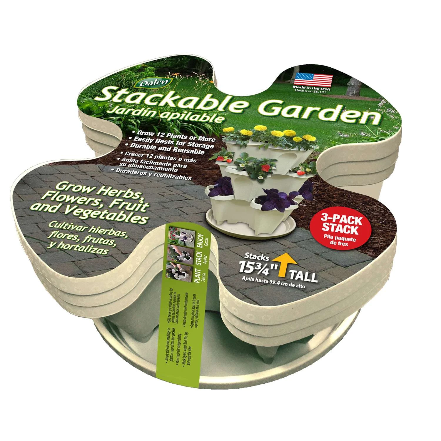 Dalen 15.75 In. H X 13 In. W X 13 In. D Plastic Planter Gray 3 Dalen 15.75 In. H X 13 In. W X 13 In. D Plastic Planter Gray