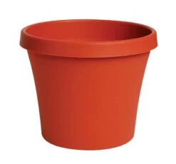Bloem TerraPot 12.5 In. H X 14 In. D Resin Planter Terracotta Clay