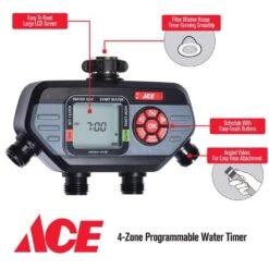 Ace HydroLogic Programmable 4 Zone Digital Water Timer 15 Ace HydroLogic Programmable 4 Zone Digital Water Timer -ORBIT || ACE || TORO Shop c8741482 9289 4b02 aee5 d4d1b39db1b2
