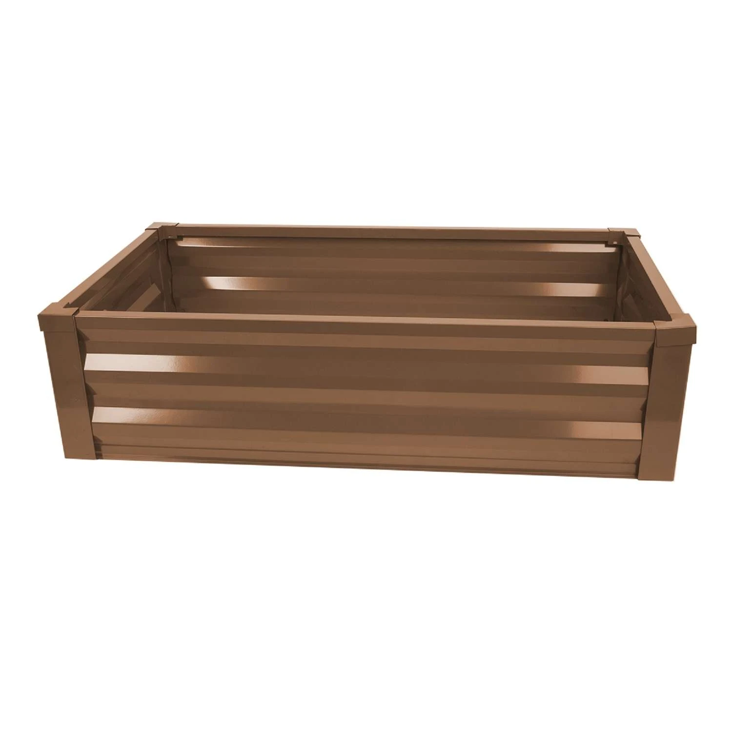 Panacea 12 In. H X 48 In. W X 24 In. D Steel Raised Garden Bed Brown 4 Panacea 12 In. H X 48 In. W X 24 In. D Steel Raised Garden Bed Brown - Image 2