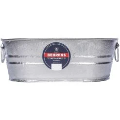 Behrens 2 Gal Steel Tub Oval