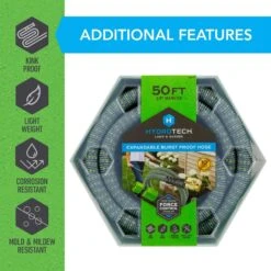 Hydrotech 5/8 In. D X 50 Ft. L Medium Duty Expandable Lightweight Garden Hose -ORBIT || ACE || TORO Shop ce16abaf d097 4647 928e 737229a6b09d