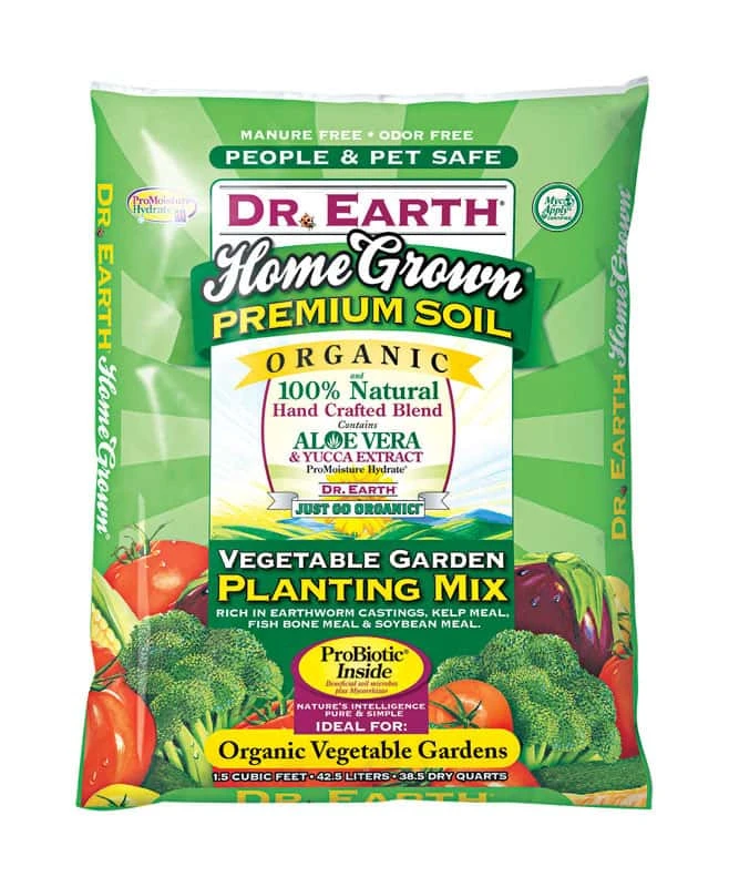 Dr. Earth Home Grown Organic Plant And Vegetable Potting Mix 1.5 Cu Ft 3 Dr. Earth Home Grown Organic Plant And Vegetable Potting Mix 1.5 Cu Ft
