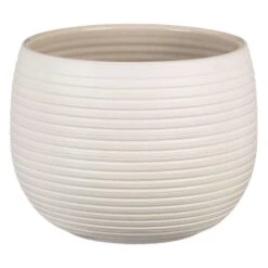 Scheurich Linara 6.25 In. D Ceramic Flower Pot Cream