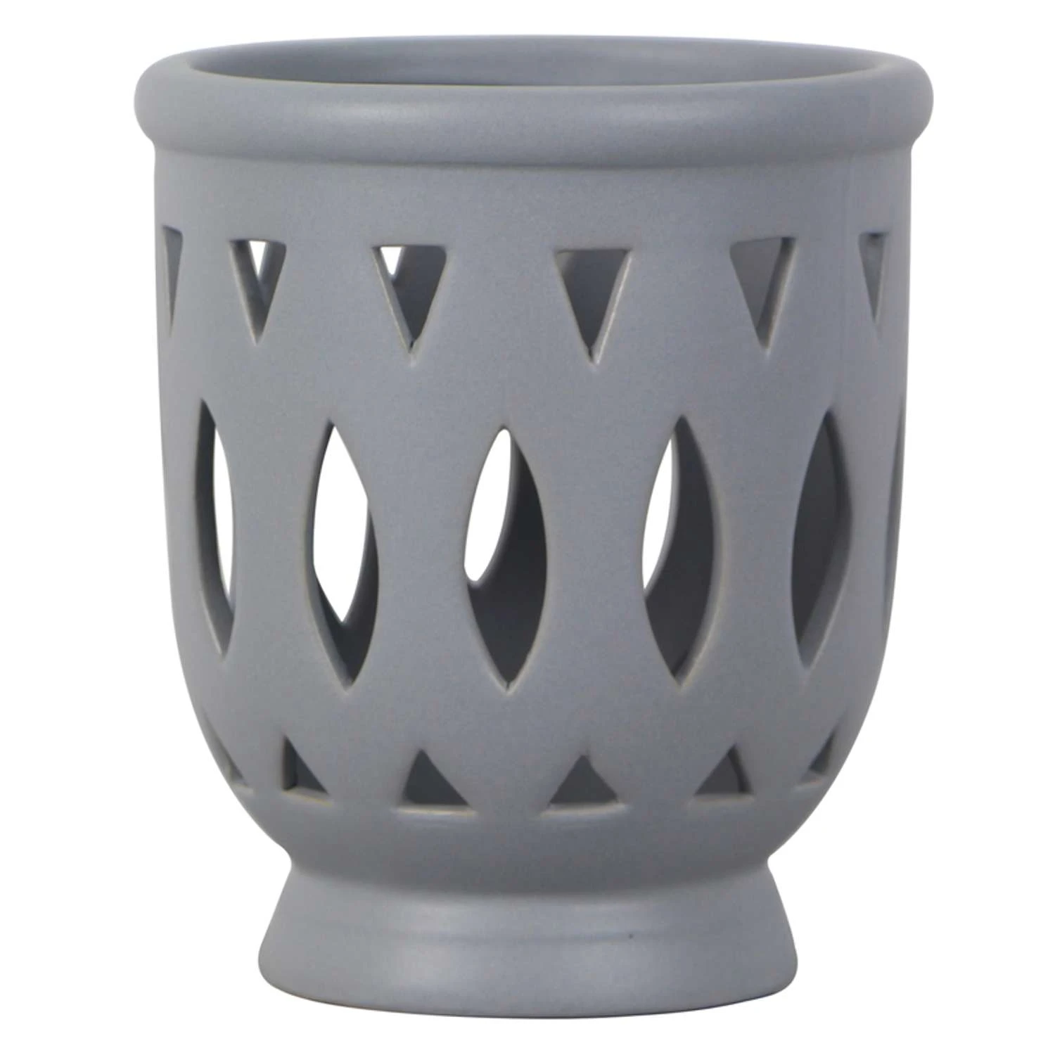 Trendspot Orchid 6.1 In. H X 5.5 In. W X 5.5 In. D X 6 In. D Ceramic Planter Gray 3 Trendspot Orchid 6.1 In. H X 5.5 In. W X 5.5 In. D X 6 In. D Ceramic Planter Gray