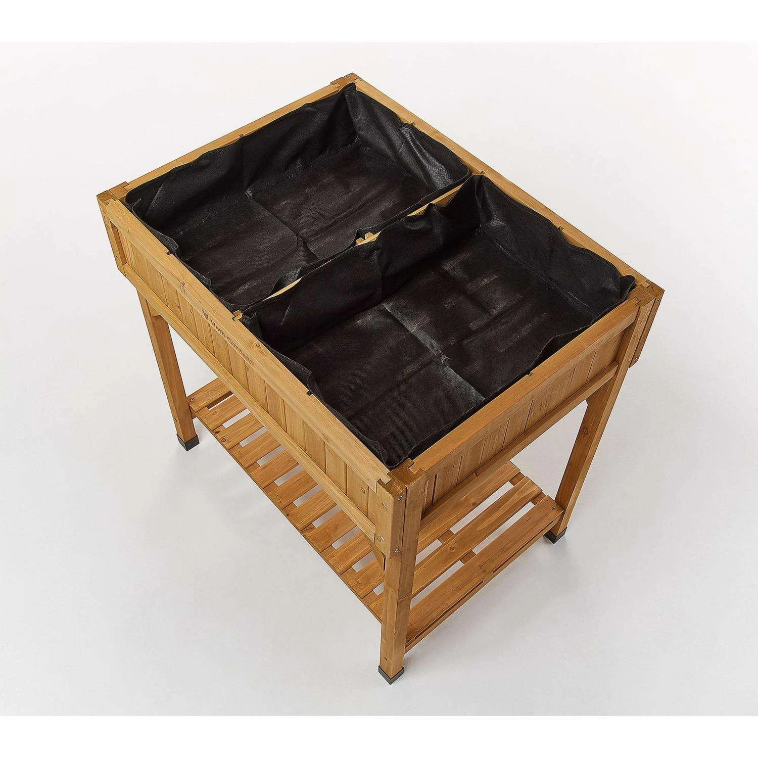 VegTrug 30 In. H X 22 In. W X 9.05 In. D Wood Herb Table Plant Liner Black 4 VegTrug 30 In. H X 22 In. W X 9.05 In. D Wood Herb Table Plant Liner Black - Image 2