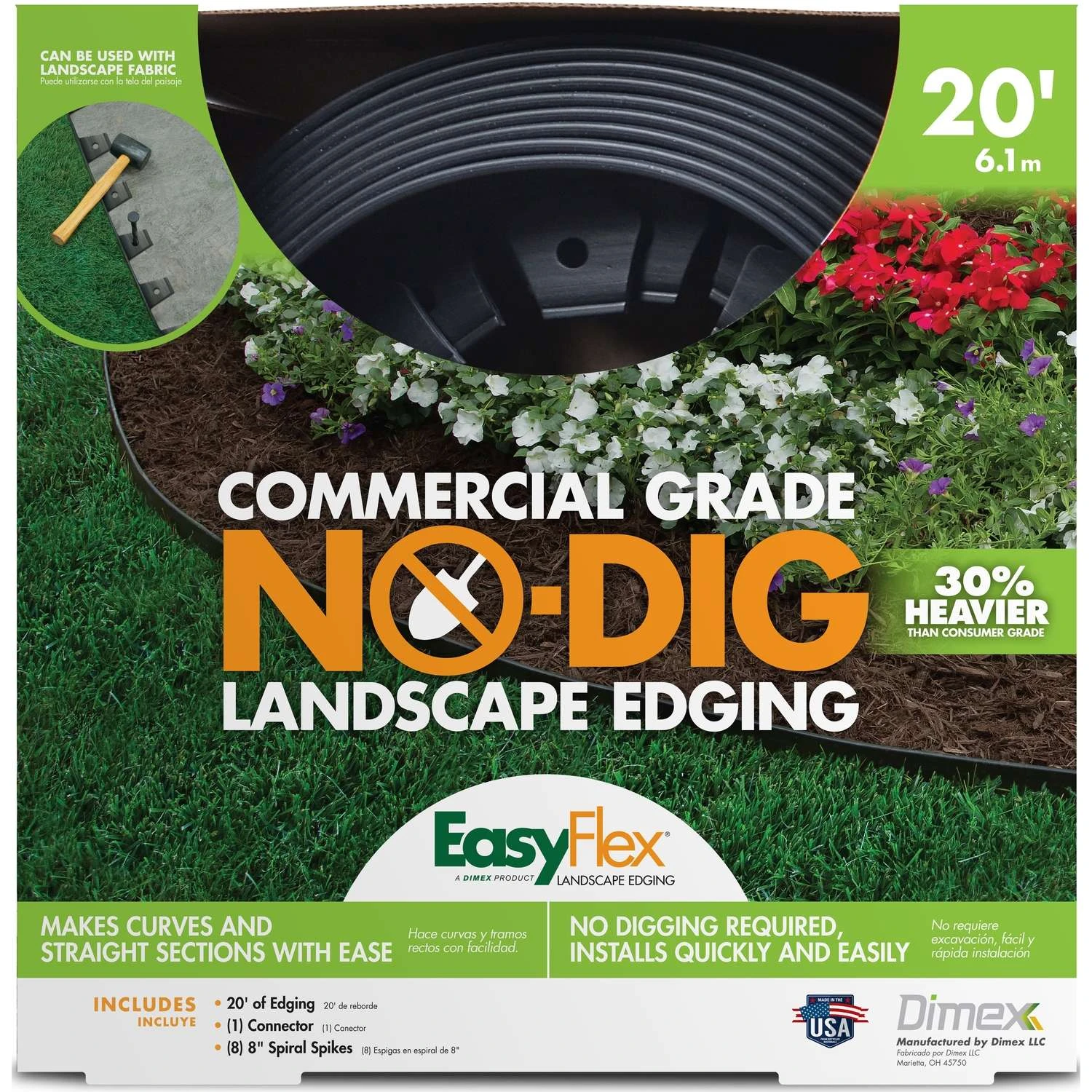 EasyFlex 20 Ft. L Plastic Black Landscape Edging Kit 3 EasyFlex 20 Ft. L Plastic Black Landscape Edging Kit