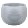 Scheurich Linara 7 In. D Ceramic Flower Pot Light Gray -ORBIT || ACE || TORO Shop dc7639de 946b 4ab8 a3cf f27cc45cdd82