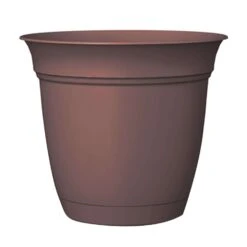 HC Companies Eclipse 14.5 In. H X 16 In. D Plastic Classic Planter Chocolate
