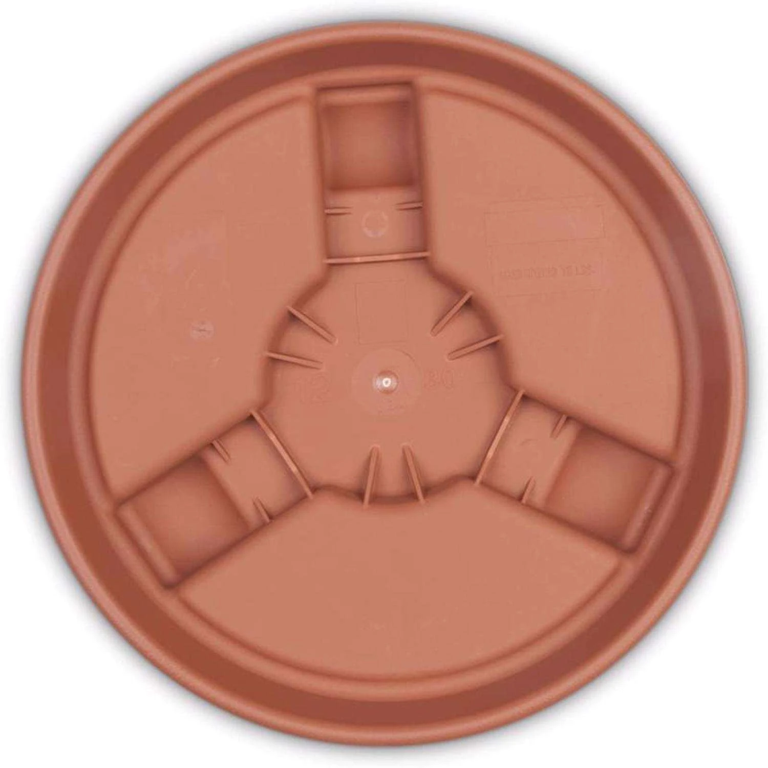 Bloem 3.5 In. H X 16 In. W X 16 In. D Terracotta Plastic Plant Caddy 4 Bloem 3.5 In. H X 16 In. W X 16 In. D Terracotta Plastic Plant Caddy - Image 2