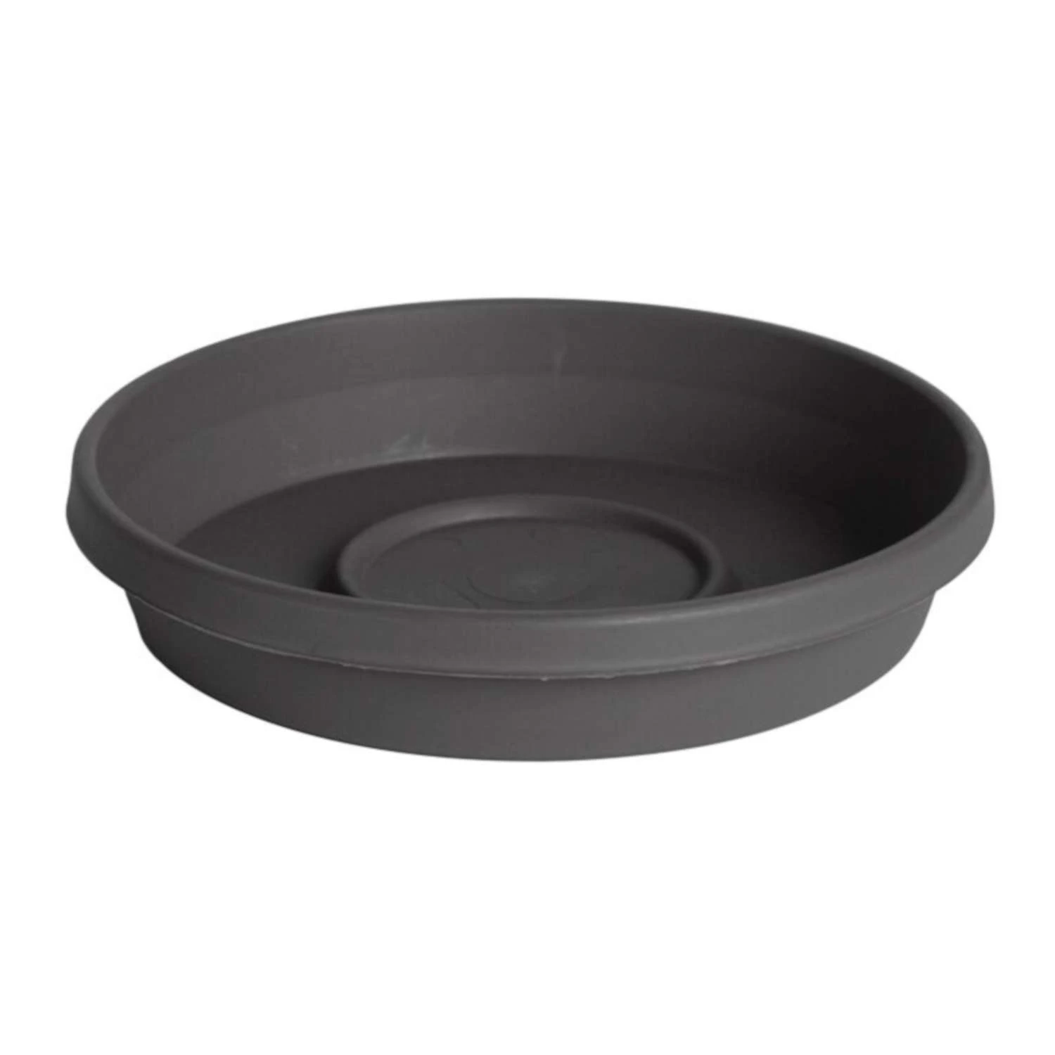 Bloem Terra 2.75 In. H X 17 In. D Resin Tray Charcoal 3 Bloem Terra 2.75 In. H X 17 In. D Resin Tray Charcoal