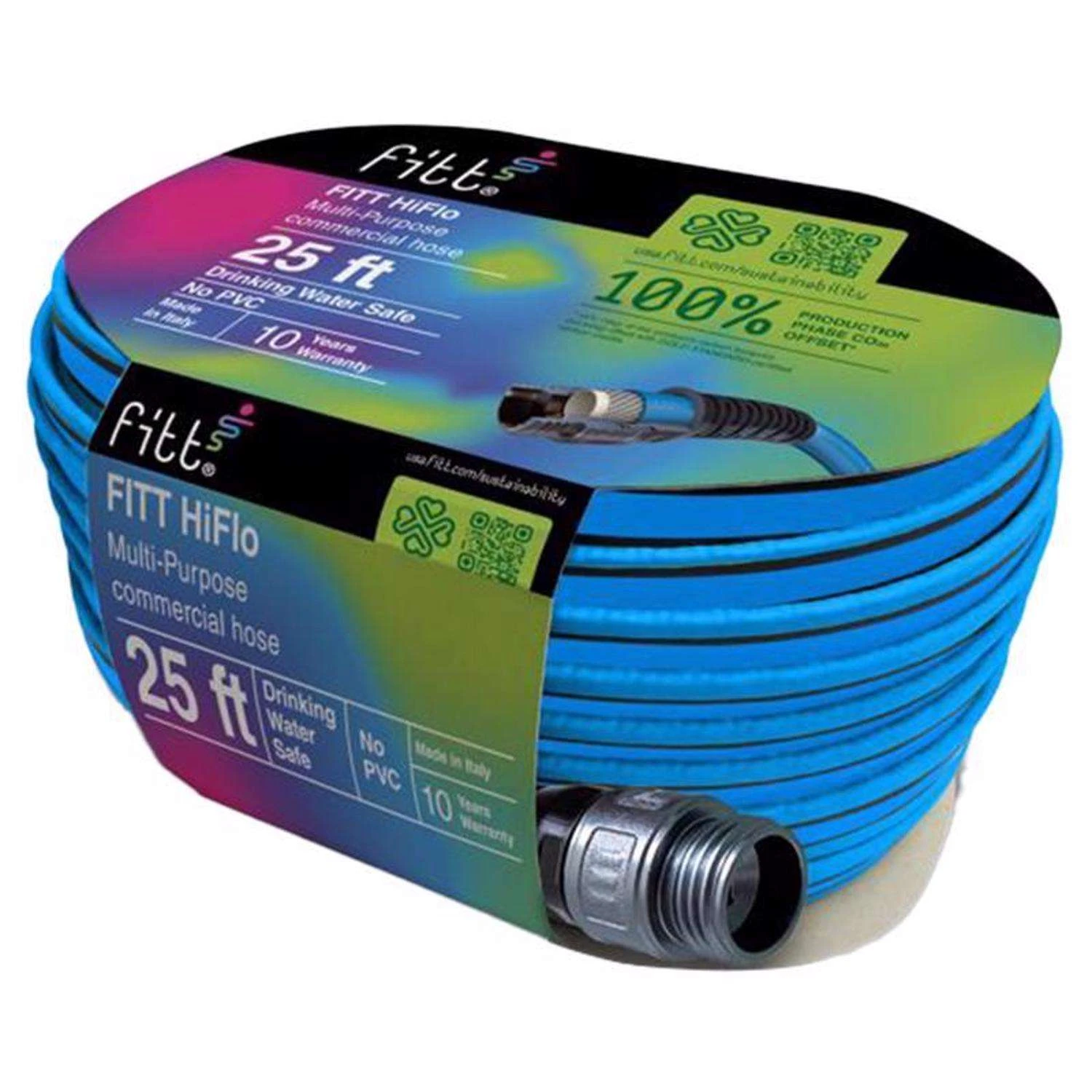 Fitt HiFlo 25 Ft. L Medium Duty Commercial Grade Lightweight Garden Hose 4 Fitt HiFlo 25 Ft. L Medium Duty Commercial Grade Lightweight Garden Hose - Image 2