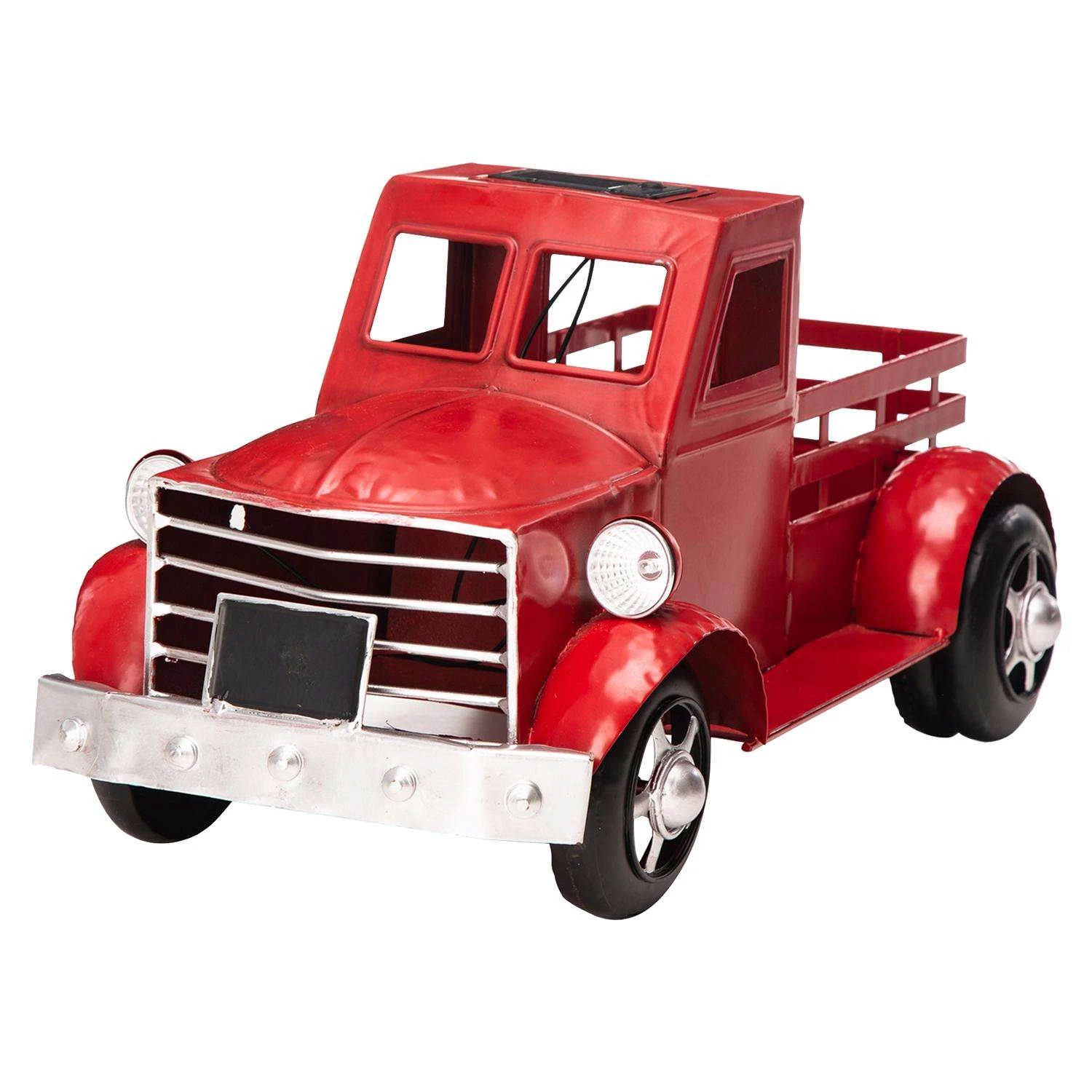 Glitzhome 9.25 In. H Red Iron/Plastic Plant Stand 3 Glitzhome 9.25 In. H Red Iron/Plastic Plant Stand