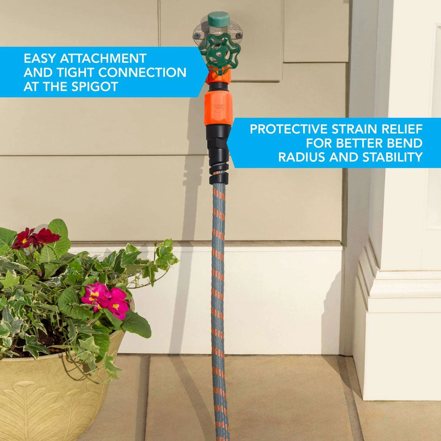 Hydrotech 5/8 In. D X 75 Ft. L Medium Duty Expandable Lightweight Garden Hose 8 Hydrotech 5/8 In. D X 75 Ft. L Medium Duty Expandable Lightweight Garden Hose - Image 6