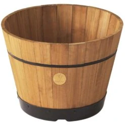 VegTrug Cedar Barrel Natural