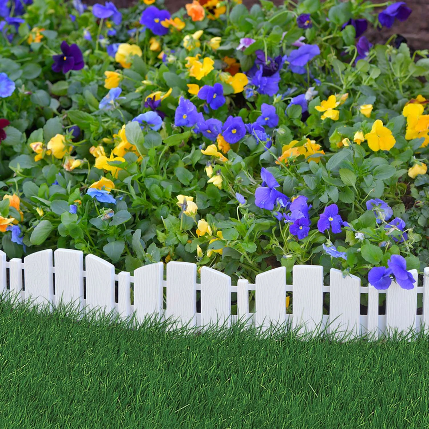 EasyFlex 10 Ft. L Plastic White Landscape Edging Kit 5 EasyFlex 10 Ft. L Plastic White Landscape Edging Kit - Image 3