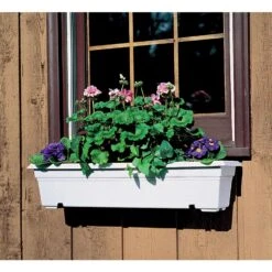 Novelty 6.5 In. H X 8 In. W X 36 In. D X 36 In. D Plastic Countryside Flower Box White -ORBIT || ACE || TORO Shop e786b9a1 4925 44d5 93fa 12591f7d1758