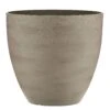 Southern Patio 12 In. H X 13 In. D Resin Egg Planter Whitestone