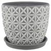 Trendspot Tribeca 7.3 In. H X 8.3 In. W X 8.3 In. D X 8 In. D Ceramic Planter Charcoal -ORBIT || ACE || TORO Shop e94aa702 2366 4b5c 8d37 d6ece200c49f