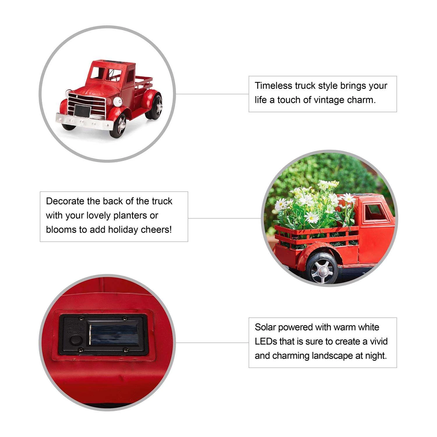 Glitzhome 9.25 In. H Red Iron/Plastic Plant Stand 12 Glitzhome 9.25 In. H Red Iron/Plastic Plant Stand - Image 10