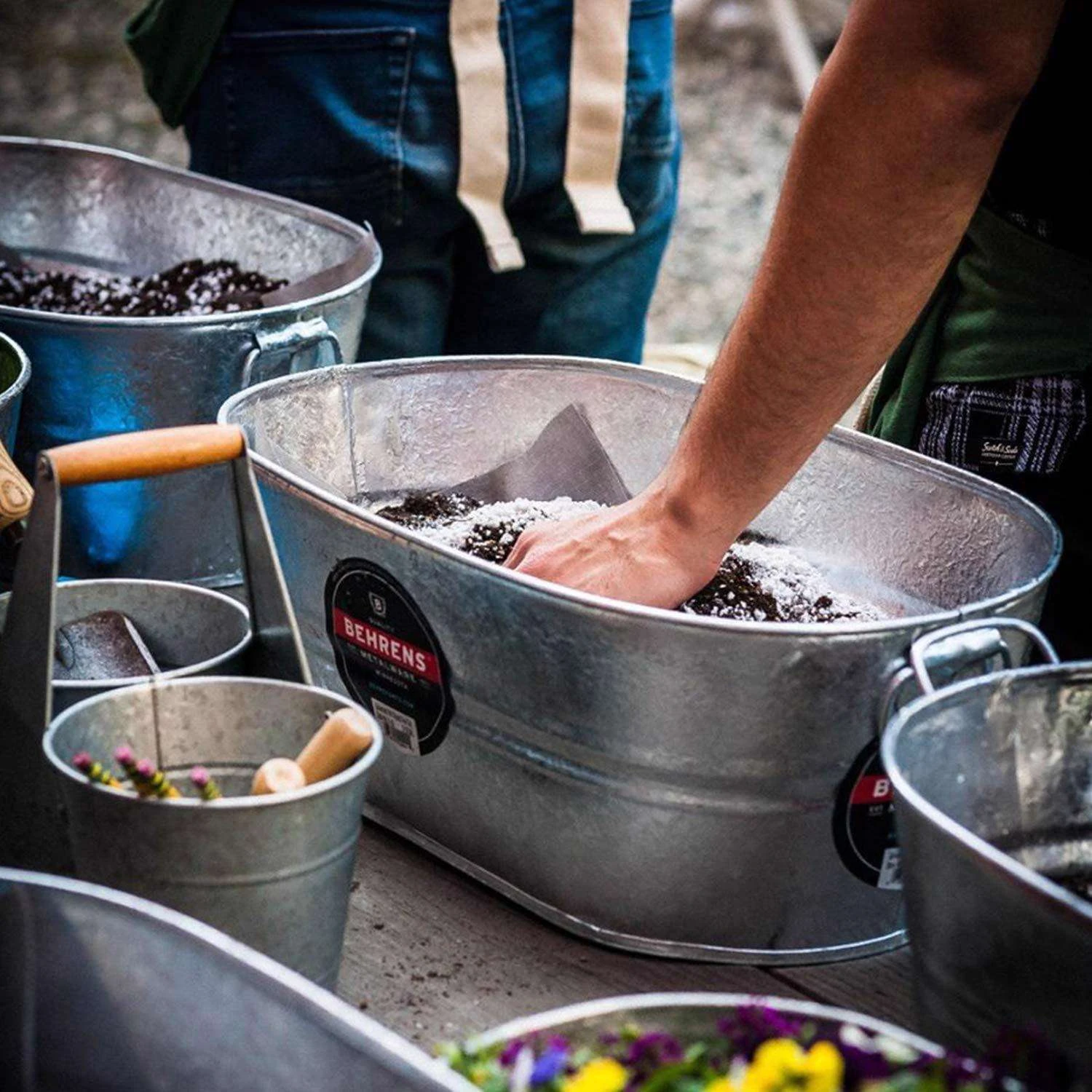 Behrens 16 Gal Steel Tub Oval 6 Behrens 16 Gal Steel Tub Oval - Image 4