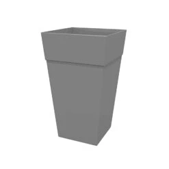 Bloem Finley 25 In. H Plastic Planter Cement