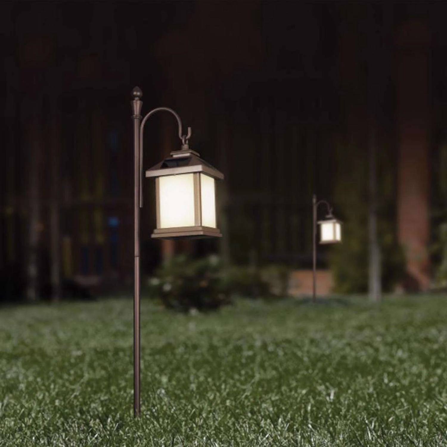 Feit SOLAR FIXTURES Black Metal 48 In. H Shepherd's Hook 1 Pk 5 Feit SOLAR FIXTURES Black Metal 48 In. H Shepherd's Hook 1 Pk - Image 3