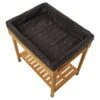 VegTrug 30 In. H X 22 In. W X 9.05 In. D Wood Herb Table Plant Liner Black