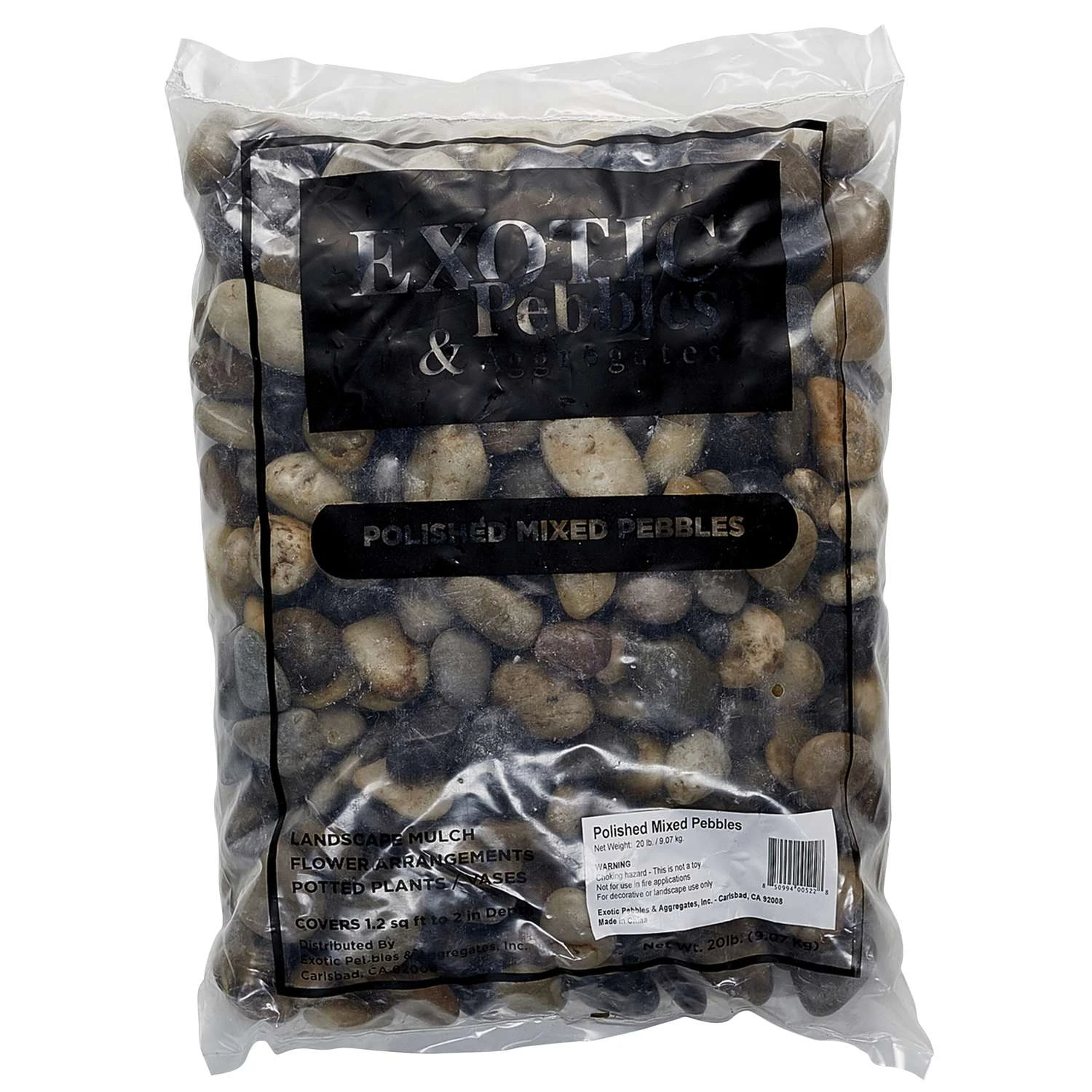 Exotic Pebbles And Glass Multicolored Polished Deco Pebbles 20 Lb 3 Exotic Pebbles And Glass Multicolored Polished Deco Pebbles 20 Lb