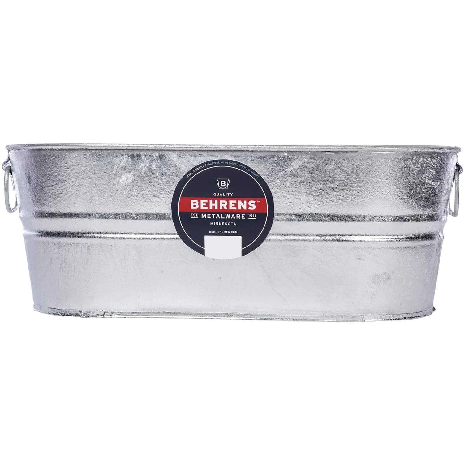 Behrens 5.5 Gal Steel Tub Oval 3 Behrens 5.5 Gal Steel Tub Oval