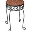 Panacea 16-1/2 In. H Brown Steel/Wicker Plant Stand -ORBIT || ACE || TORO Shop f39f5bef 5588 4f0f 8044 6387d2cae0ed