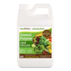 AgroThrive Organic Everything That Grows 3-3-2 General Purpose Fertilizer 64 Oz