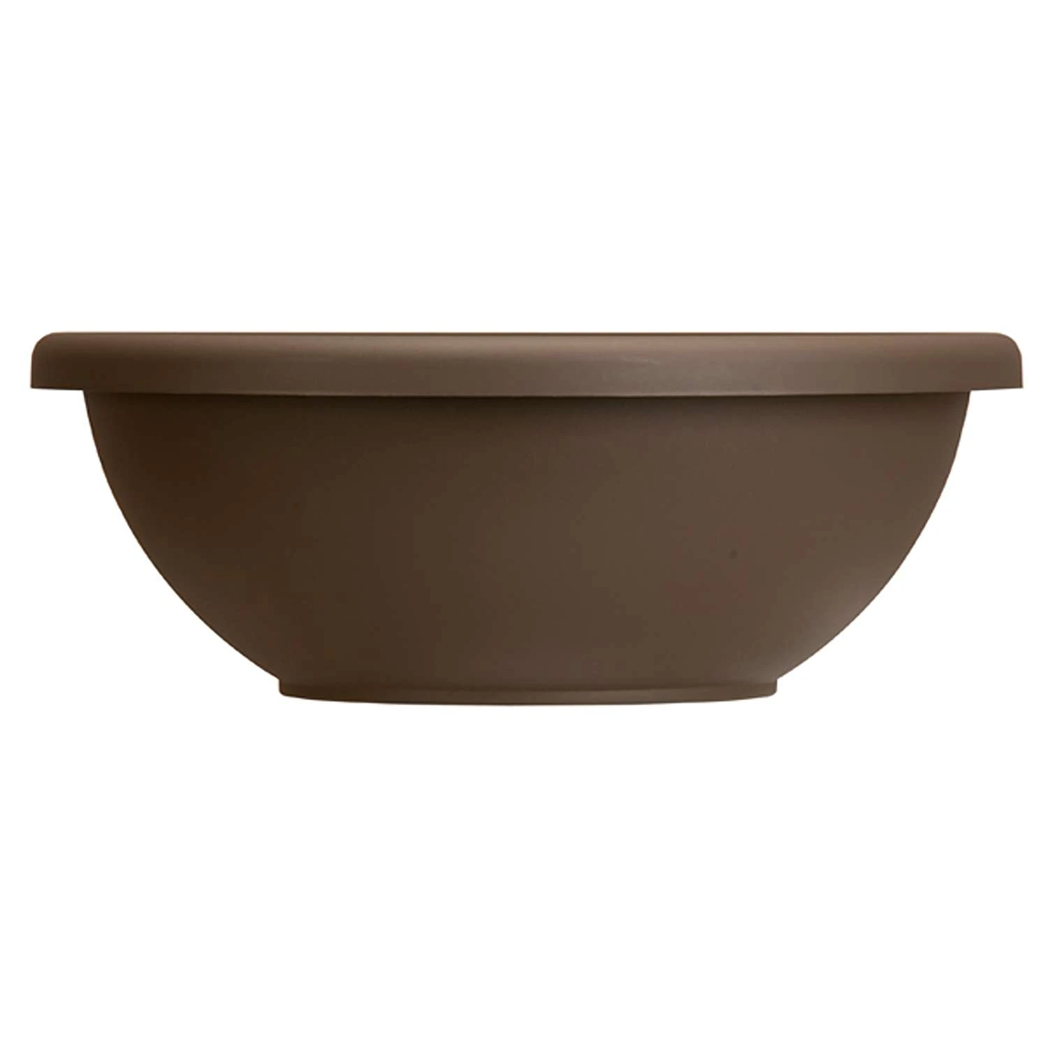 HC Companies Classic 7 In. H X 20 In. D Plastic Garden Bowl Planter Chocolate 3 HC Companies Classic 7 In. H X 20 In. D Plastic Garden Bowl Planter Chocolate