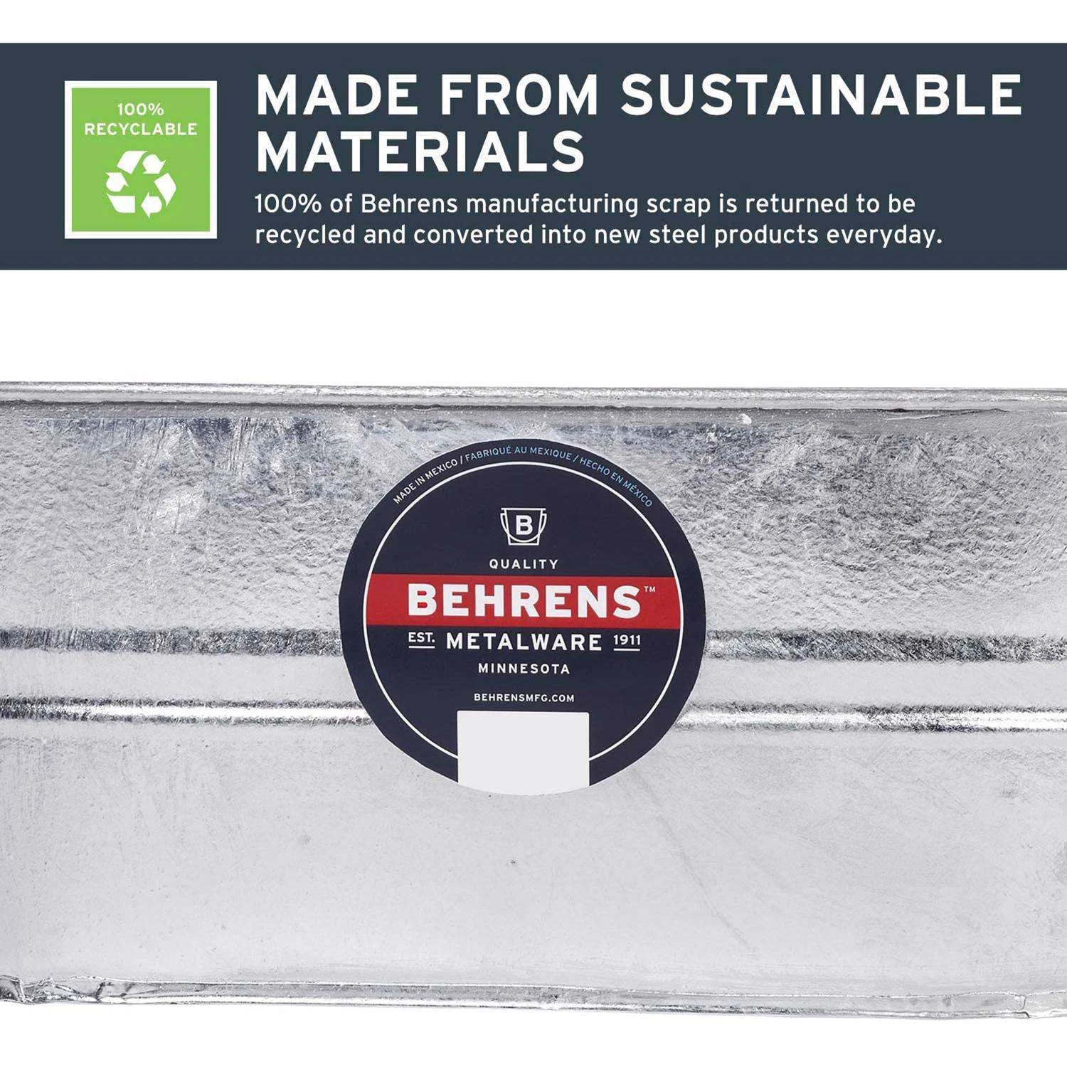 Behrens 5.5 Gal Steel Tub Oval 4 Behrens 5.5 Gal Steel Tub Oval - Image 2