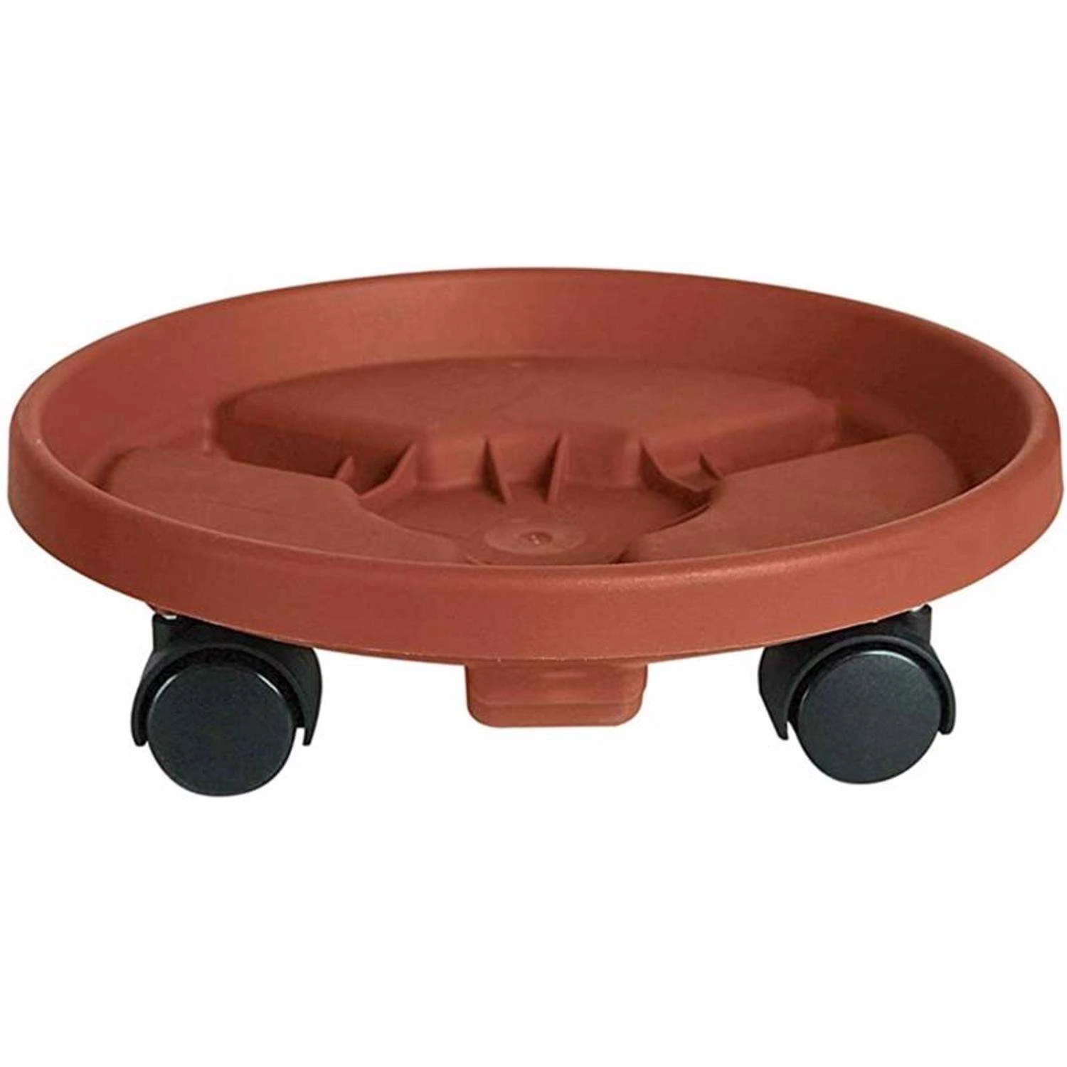 Bloem 3.5 In. H X 16 In. W X 16 In. D Terracotta Plastic Plant Caddy 3 Bloem 3.5 In. H X 16 In. W X 16 In. D Terracotta Plastic Plant Caddy