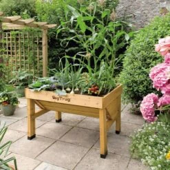 VegTrug VegTrug Classic 31.5 In. H X 40.7 In. W X 30 In. D Wood VegTrug Classic Planter Natural -ORBIT || ACE || TORO Shop fe298b46 4259 4b4f 944d 6f1acdd65aed